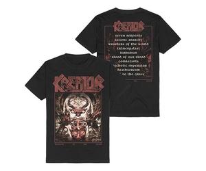 Kreator Krushers of The World Vintage Cover Hombre Camiseta Negro 100% algodón Regular