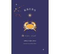 Krebs Sternzeichen Journal - Bedeutung & Symbolik | 120 Seiten | DIN A5 | Astrologie Tagebuch & Notizbuch | Geschenkidee für Krebs (21. Juni bis 22. Juli)