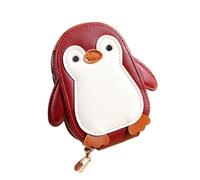 Kreditkartenetui - Große Kapazität Kartenhalter | PU Leder Geldbörse - Pinguin Münzbörse Mit Akkordeonfach, Reißverschluss Karten Organizer Für Reisen Schule Büro Alltag Damen Kinder