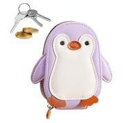 Kreditkartenetui - Große Kapazität Kartenhalter | PU Leder Geldbörse - Pinguin Münzbörse Mit Akkordeonfach, Reißverschluss Karten Organizer Für Reisen Schule Büro Alltag Damen Kinder