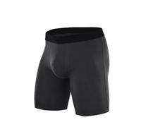 Kreeqe Calzoncillos tipo bóxer de algodón elástico transpirable para hombre, diseño antirozaduras, moldea el cuerpo, soporte atlético, comodidad, San Valentín, Kj1001-gris oscuro, XXX-Large