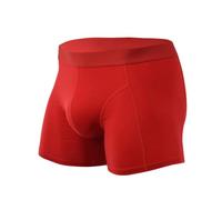 Kreeqe Calzoncillos tipo bóxer de algodón elástico transpirable para hombre, diseño antirozaduras, moldea el cuerpo, soporte atlético, comodidad, San Valentín, Kj1004-model-in-re, X-Large