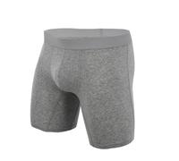 Kreeqe Calzoncillos tipo bóxer de algodón elástico transpirable para hombre, diseño antirozaduras, moldea el cuerpo, soporte atlético, comodidad, San Valentín, Kj1001-flower-ash, X-Large
