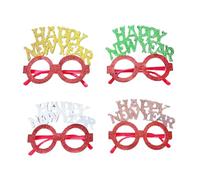 Kreeqe Creative Secret - Ideas de regalo de Papá Noel, decoración festiva, gafas de Papá Noel, muñeco de nieve, renos, diseños para adultos y adolescentes (CHYJ-46 (HAPPY-NEW-, M)