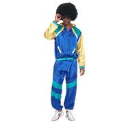 Kreeqe Disfraz de discoteca hippie retro vibrante de cultura pop, traje de Halloween de última hora, ropa deportiva, opciones unisex (3195-1, XL)