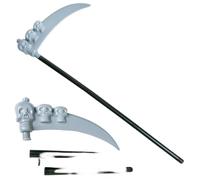 Kreeqe Disfraz de Halloween con capa de muerte espeluznante para adultos, adolescentes, fiesta de último minuto, varios colores (B, M)