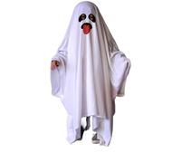 Kreeqe Disfraz de Halloween fantasmal elegante para adultos con capucha y varios diseños, adecuado para carnaval, bailes de máscaras y otras ocasiones festivas (espíritu C, M)