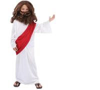 Kreeqe Impresionantes disfraces de personajes de Navidad para adultos, sacerdote emperador César, monja, Virgen María, trajes de juego en el escenario para vacaciones (niños, Caesa, L)