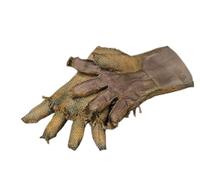 Kreeqe Máscara de espantapájaros realista de látex para Halloween, atracciones terroríficas, paseos en coche de heno para adultos (guantes, talla M)