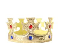 Kreeqe Regal King Capa Ensemble Prince Christmas Movie Costume Crown Scepter Adultos Adolescentes Fiesta de Halloween (Cruz-Corona, M)