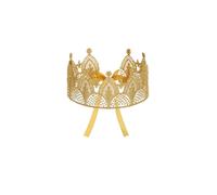 Kreeqe Regal King Capa Ensemble Prince Christmas Movie Costume Crown Scepter Adultos Adolescentes Fiesta de Halloween (Corona de lujo, S)