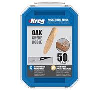 KREG® Enchufes de madera maciza con agujero de bolsillo - Roble
