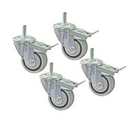 KREG® Juego de ruedas de doble bloqueo de 76 mm