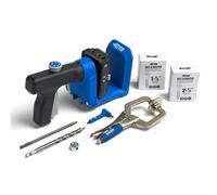 Kreg KPHJ520PRO - Plantilla de Agujero de Bolsillo Kreg Duradera, fácil sujeción y Ajuste, Incluye Mango Giratorio de 360 Grados, con Tornillos de Agujero de Bolsillo, para Materiales de 1/2 a 1 1/2