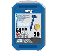 KREG KRE00061 - Tornillo (64 mm, roscado, 50 tornillos), color azul