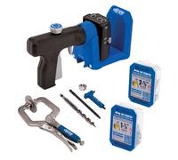 Kreg Pocket-Hole Jig 520PRO - La plantilla más versátil para taladrar agujeros con precisión, con revestimiento antideslizante y mango giratorio 360