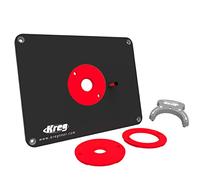 Kreg Tool PRS4034 - Placa de inserción con anillos de nivel (Tritón preperforado), negro y rojo