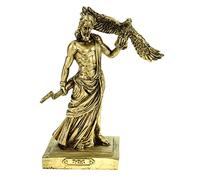 Kremers-Schatzkiste Alabaster figura Zeus der Göttervater escultura 18 cm Oro Gottheit