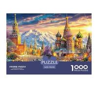 Kremlin, Rusia Rompecabezas 1000 Pieza, Puzzle Difícilpara Adultos Jigsaw Puzzle DIY para Juegos Familiares Rompecabezas 70x50cm/1000pcs