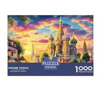 Kremlin, Rusia Rompecabezas 1000 Pieza, Puzzle Difícilpara Adultos Jigsaw Puzzle DIY para Juegos Familiares Rompecabezas 38x26cm/1000pcs