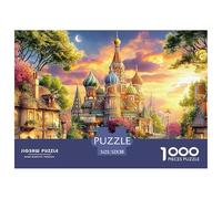 Kremlin, Rusia Rompecabezas 1000 Piezas,Puzzle Difícil para La Familia - Tiempo De Calidad Y Diversión 52x38cm/1000pcs