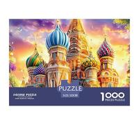 Kremlin, Rusia Rompecabezas 1000 Piezas,Puzzle Difícil para La Familia - Tiempo De Calidad Y Diversión 52x38cm/1000pcs