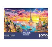 Kremlin, Rusia Rompecabezas 1000 Piezas,Puzzle Difícil para La Familia - Tiempo De Calidad Y Diversión 38x26cm/1000pcs