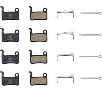 KREMORV Pastillas de Freno de Bicicleta para Shimano Deore XT XTR LX SLX Hone Alfine Saint 4 Pares de Pastillas de Freno de Disco de Bicicleta para Shimano A01S M06 M07 M07Ti M07S Ashima APV PCB TRP