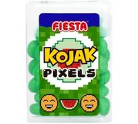 KREMTIK Pixels Fiesta Caramelos Masticables: Cereza, Mora o Sandía | 18 Unidades (Sandía)