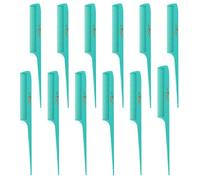 Krest Cleopatra - Peine de cola de rata de 8-1/2 pulgadas con dientes extrafinos. Modelo #441 Color menta fresca, 1 docena.