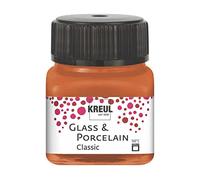 KREUL 16248 - Vidrio y porcelana Cobre metálico clásico, en bote de 20 ml, pintura brillante al agua para vidrio y porcelana, de secado rápido, opaca