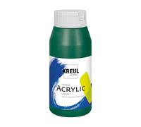 KREUL 17013-Solo Goya Triton acrílica Verde Oscuro, Bote 750 ml, Secado rápido y Mate, Pintura al Agua, Calidad de Estudio, versátil, Buen Poder cubriente, Dark Green, 7.7x8.2x19.5 cm, 750