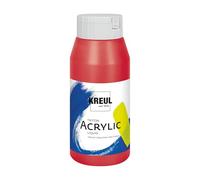 KREUL 17027-Solo Goya Triton acrílica Rojo Cereza, Frasco 750 ml, Secado rápido y Mate, Pintura al Agua, Calidad de Estudio, versátil, Buen Poder cubriente, Cherry Red, 750