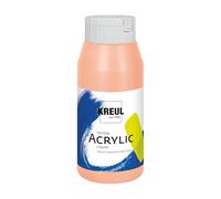 KREUL 17032-Solo Goya Triton acrílica Rosa melocotón, Frasco, Secado rápido y Mate, Pintura al Agua, Calidad de Estudio, Uso versátil, Peach Pink, 750 ml (1er Pack), 750