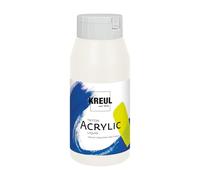 Kreul 17033 - Solo Goya Triton Pintura acrílica blanca (Mischweiß) Frasco de 750 ml Secado rápido con aspecto mate Calidad de estudio Pintura al agua, versátil, opaca y económica