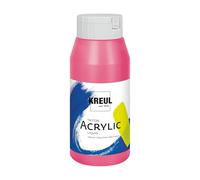 KREUL 17042-Solo Goya Triton acrílica Rojo, Bote 750 ml, Secado rápido y Mate, Pintura al Agua, Calidad Estudio, versátil, Buen Poder cubriente, Violet Red, 750