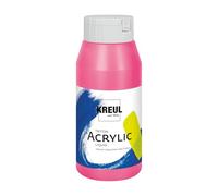 KREUL 17063-Solo Goya Triton acrílica Rosa Fluorescente, Bote 750 ml, Secado rápido y Mate, Pintura al Agua, Calidad de Estudio, Uso versátil, Pink, 750