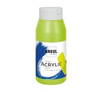 KREUL 17064 - Solo Goya Triton pintura acrílica verde fluorescente, bote 750 ml, secado rápido y mate, pintura al agua, calidad de estudio, uso versátil