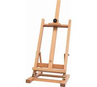 KREUL 17101 - Caballete de mesa Solo Goya de madera maciza de haya, totalmente montado, para una altura de cuadro de hasta 50 cm, regulable en altura e inclinación, altura total aprox. 74,5 cm