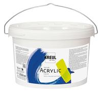 KREUL 17234 - Triton Líquido Acrílico Blanco Titanio 2500 ml, Pintura acrílica artística de alta calidad para estudio con un carácter ligeramente fluido, seca con un acabado mate intenso