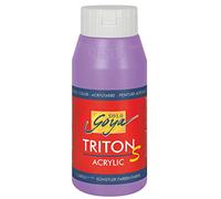 KREUL 17318 - Solo Goya Triton S Pintura acrílica Lila, Frasco 750 ml, Secado rápido con Efecto Brillo, Pintura al Agua, Calidad de Estudio, versátil, Buen Poder cubriente
