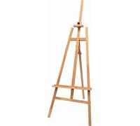 KREUL 17514-Caballete Academia Aprox. 170 cm, de Madera Maciza de Haya, para bastidores 130 cm, Altura e inclinación Regulables sin escalonamientos, Color Wood, groß (Solo Goya 17514)
