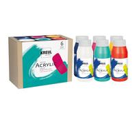 KREUL 17799-Triton Acrylic Liquid Modern Mix Colors 6 x 750 ml, Colorido y armoniosamente coordinado Set de Pinturas acrílicas de Alta Calidad, Apto para Mezclar, Multicolor