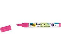 KREUL 17842 - Triton acrylic marker edge, purple red, chisel tip, stroke width approx. 1 to 4 mm, water-based, acrylic marker for designing paper, wood, stone and much more