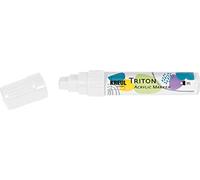 KREUL 17917 - Solo Goya Triton Acrylic Paint Marker, Chisel Tip, 15 mm, White