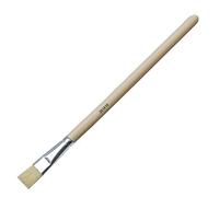 Kreul 201416 - Solo Goya pincel artista cerda, pincel con cerda blanca de China, adecuado para estudiantes y principiantes, mango natural, pincel plano tamaño 16