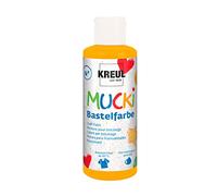 KREUL 24103-Mucki Manualidades para niños, Naranja, Pintura Infantil a Base de Agua, sin parabenos, sin Gluten, sin lactosa y Vegana, Lavable, Color Orange, 80 ml (24103)