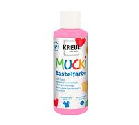 KREUL 24107 - Mucki Pintura para Manualidades para niños, 80 ml en Rosa, Pintura Infantil a Base de Agua, sin parabenos, sin Gluten, sin lactosa y Vegana, Lavable