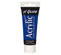 KREUL 28312-El Greco, Tubo Azul Ultramar, acrílica Brillante de Alta pigmentación en Calidad de Estudio, pintable como Mantequilla, para Pintura de empaste, Color Ultramarine Blue, 75 ml (28312)