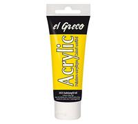 KREUL 28325 El Greco - Pintura acrílica altamente pigmentada de calidad de estudio para pintura pastosa, brillante, tubo de 75 ml, color amarillo cadmio claro